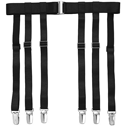 Black 6-strap With Suspender Clips