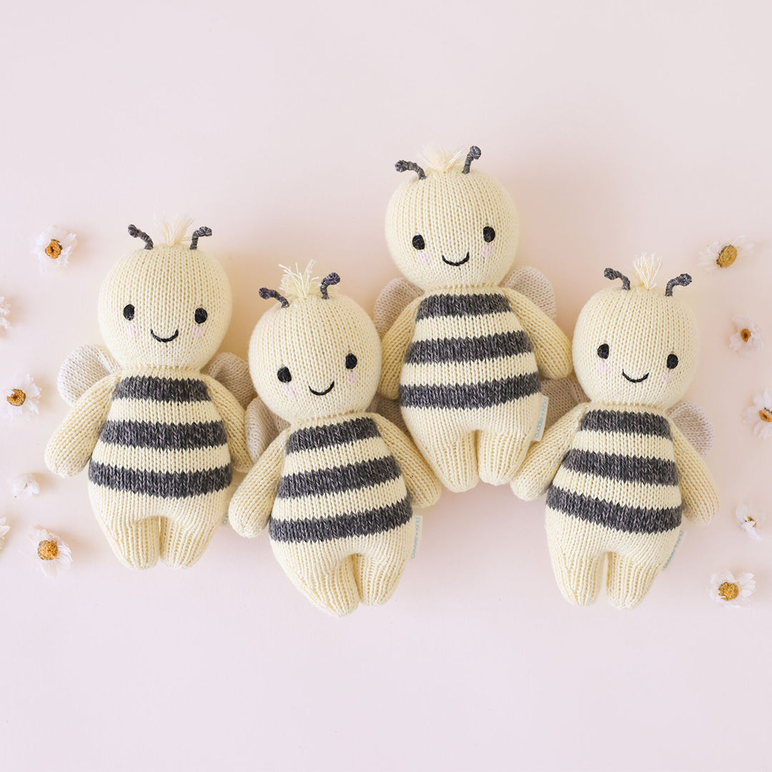 Cuddle Kind Baby Bee Plush Toy - Soft & Huggable Stuffed Animal for Kids, Perfect for Gifts, Nursery Decor & Comforting Sleep Companions