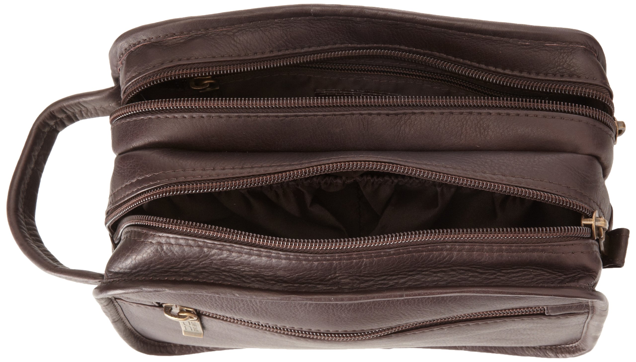 Claire Chase Luxury Travel Kit for Women - Premium Cosmetic Bag with Toiletries Organizer (Cafe Brown, One Size) - Perfect for Airplane, Vacation & Business Trips