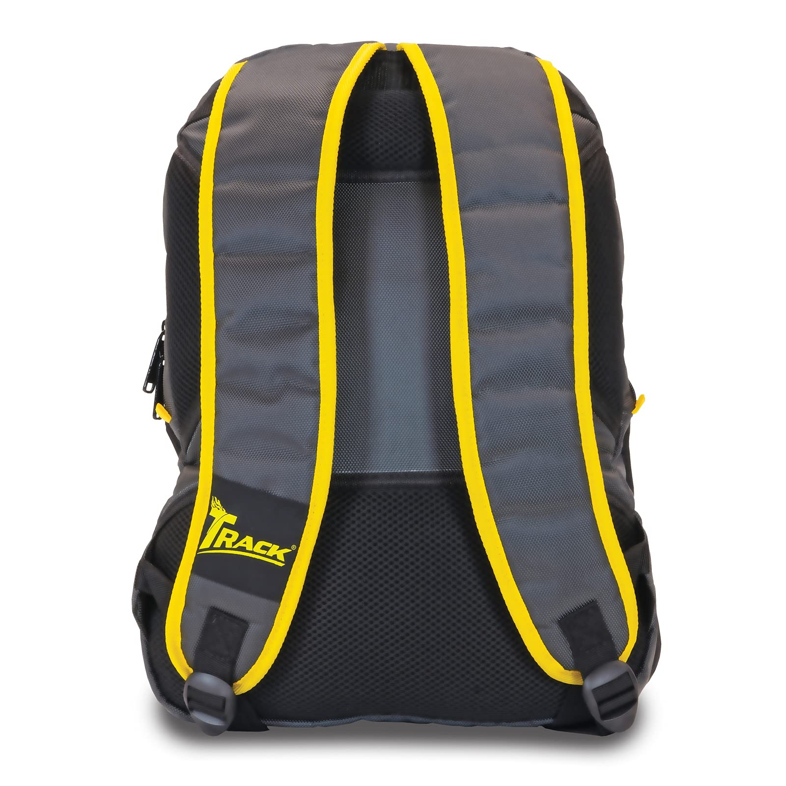 Track Select Backpack - Lightweight Durable Travel Backpack for Men & Women, Water-Resistant Grey/Yellow Hiking Backpack for School, Work, Gym & Outdoor Adventures