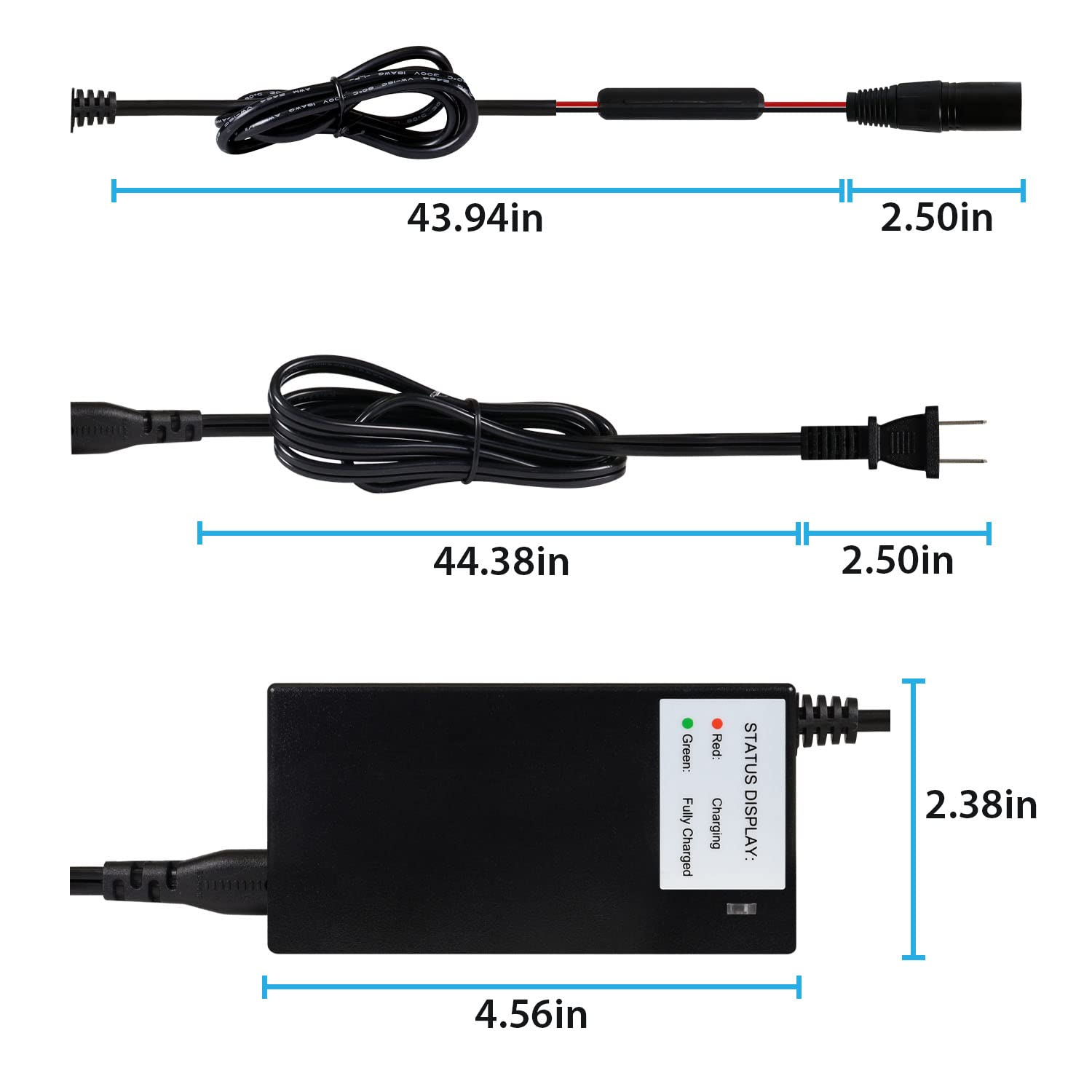 Mighty Max 24V 2A Replacement Battery for Rascal Ultralite 370 Wheelchair - Compatible with Three Stage XLR Charger - Power Solution for Mobility Scooters & Electric Wheelchairs (Home & Travel Use)