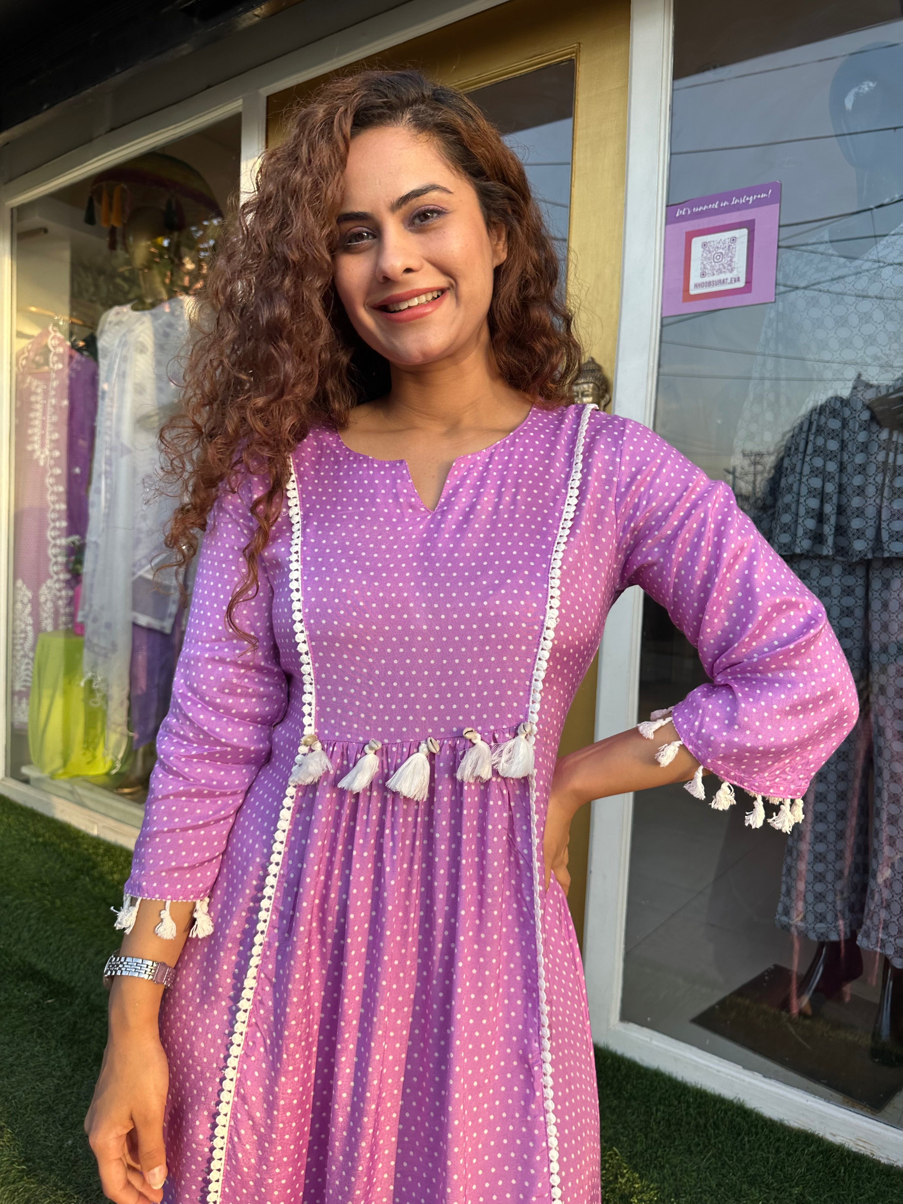 Elegant Purple Dress for Women - Flowy A-Line Midi Dress with Pockets | Perfect for Weddings, Parties & Special Occasions