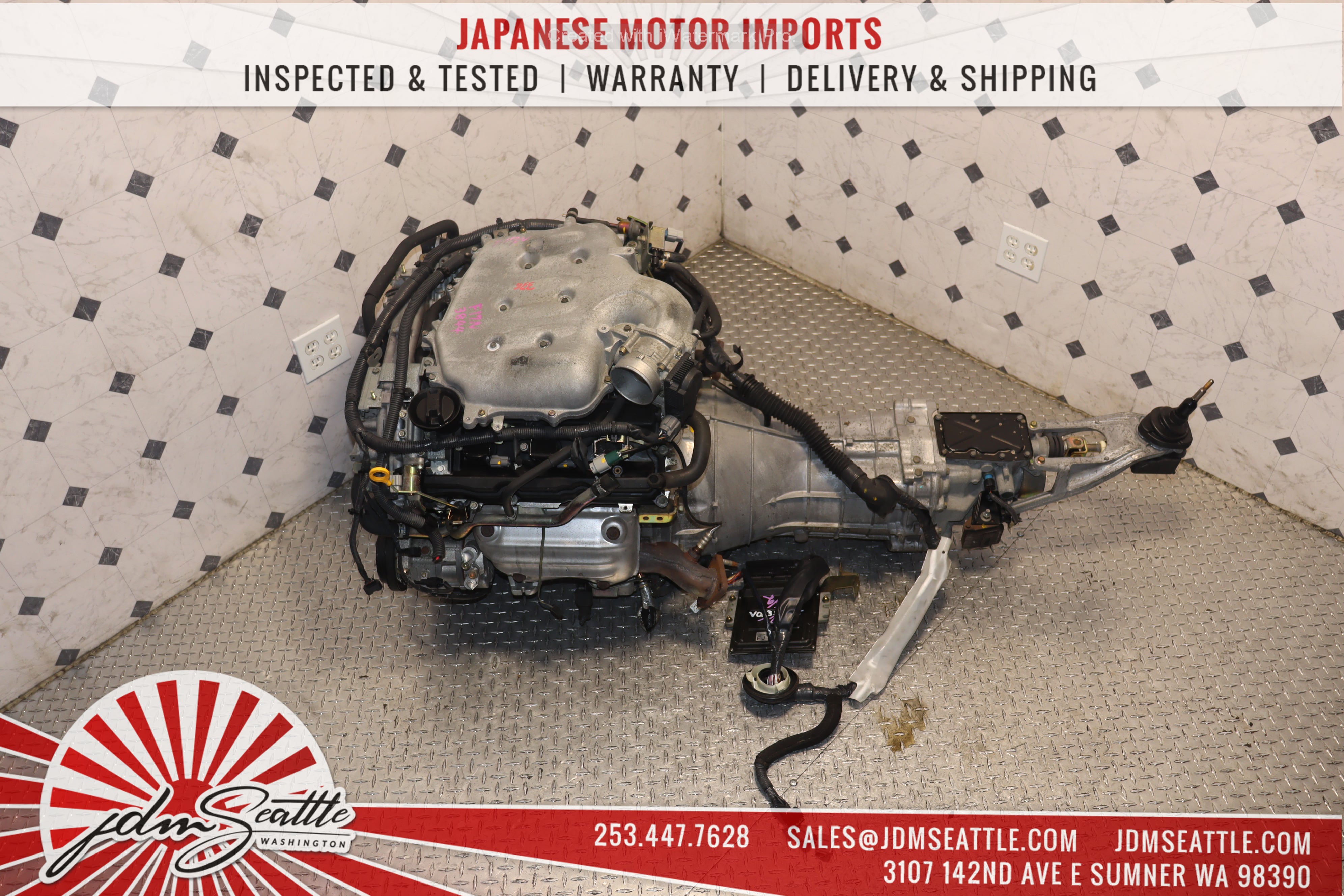 JDM VQ35DE 3.5L V6 Engine for 2003-2005 Nissan 350Z & Infiniti G35 - Non-Revup 6-Speed Manual Transmission (CD07) - Performance Upgrade & Replacement Part for Racing & Daily Driving