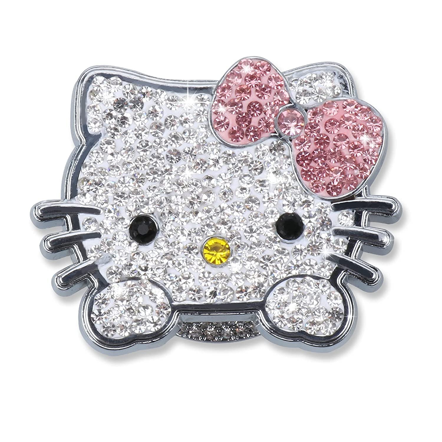 Sparkling Rhinestone Car Push Start Button Cover - Cute Pink Crystal Car Accessory for Women | Stylish Engine Start Stop Button Decal | Perfect for Adding Glam to Your Car Interior & Personalizing Your Ride