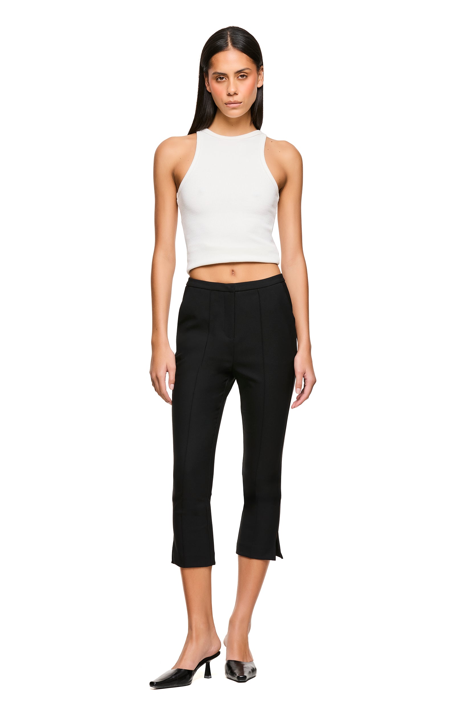 Shiloh Black Capri Pants for Women - Stretchy Comfortable Workout & Lounge Pants - Perfect for Yoga, Running, and Casual Wear