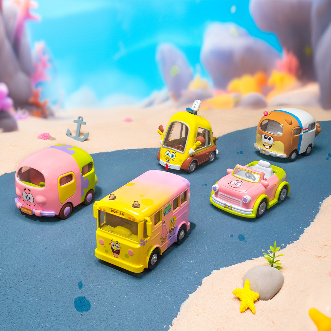 POP MART SpongeBob SquarePants Sightseeing Car Series Blind Box Toy Collectible - Perfect for Display, Gifts & Surprise Unboxing Fun