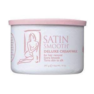Satin Smooth Deluxe Cream Wax for Hair Removal - 12 Pack (Pink) | At-Home & Salon Use for Legs, Arms, Bikini & Face