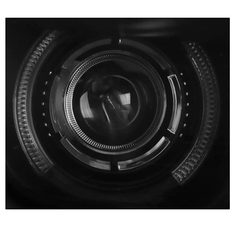 2010-2013 Chevy Camaro CCFL Halo Black/Smoke Projector Headlights with 6.25
