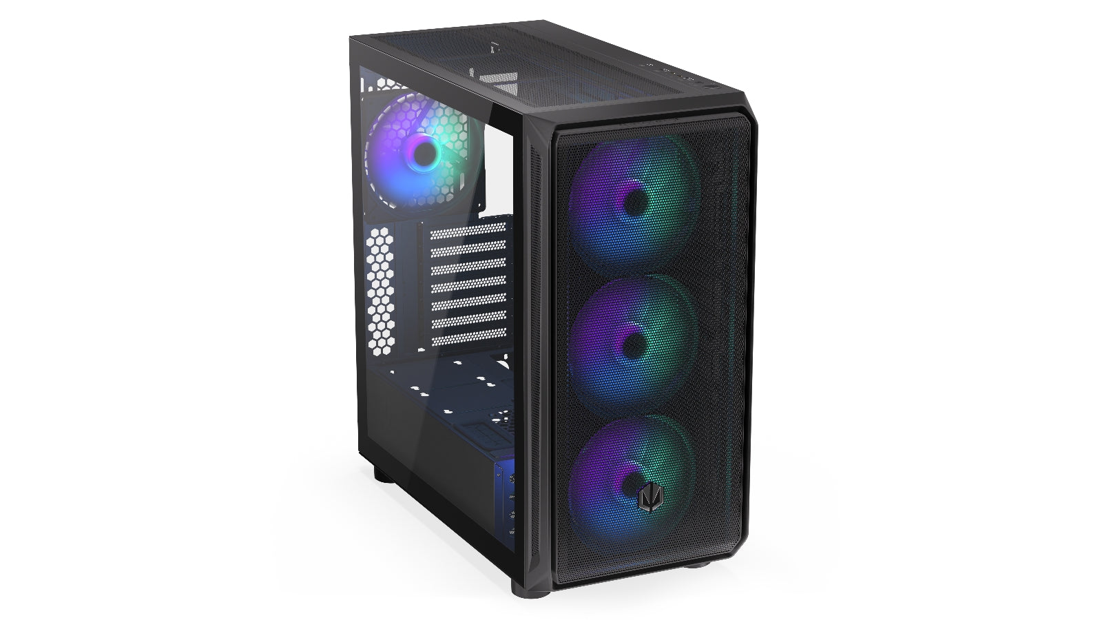 Endorfy Arx 700 ARGB ATX Mid Tower PC Gaming Case - High Airflow Tempered Glass Design with RGB Lighting (EY2A013) for Gaming Setup & Workstation Builds