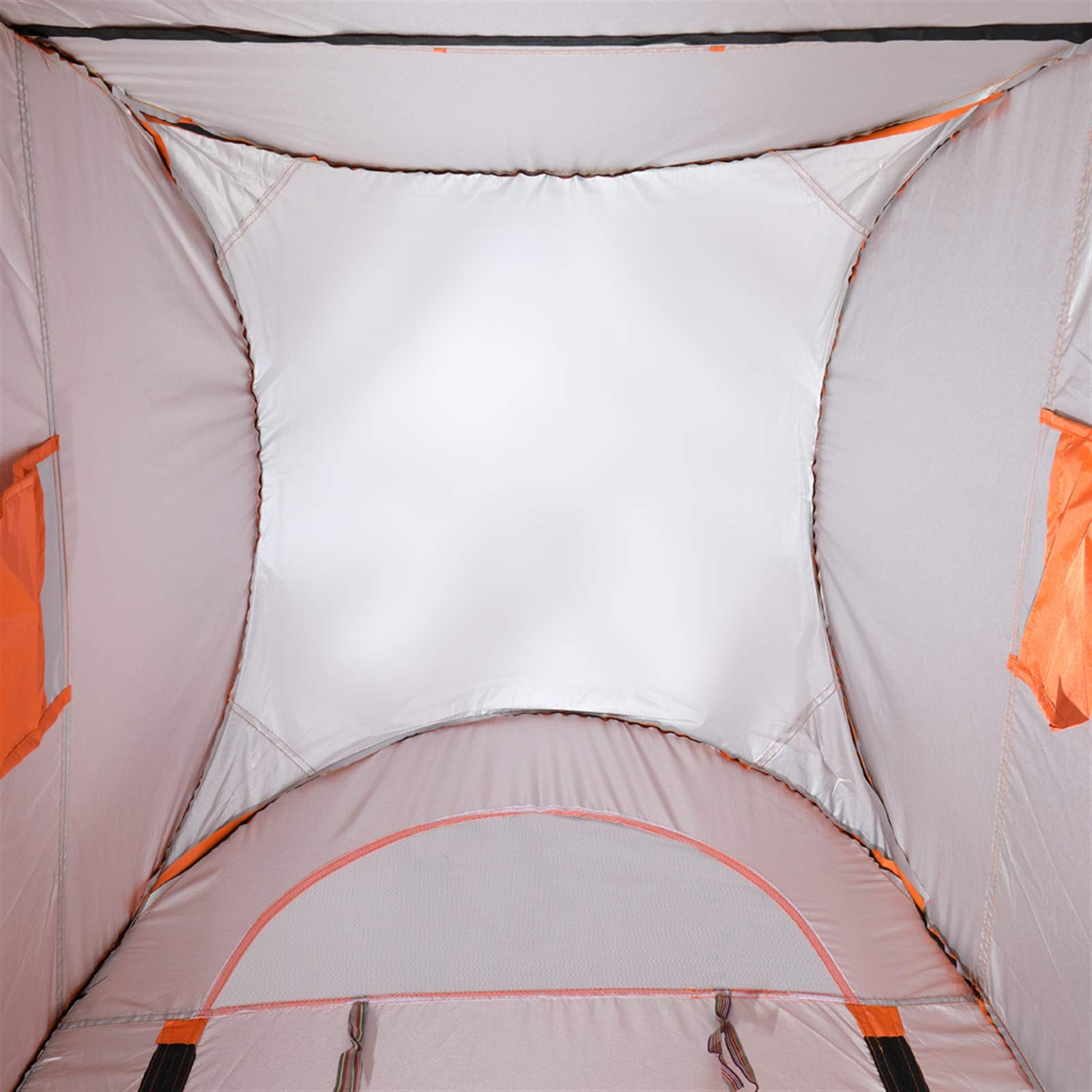 Portable Pop Up Privacy Shower Tent - Instant Outdoor Changing Room for Camping, Hiking, Beach - Waterproof Rain Shelter & Camp Toilet Enclosure (Orange) - Perfect for Outdoor Adventures, Travel & Emergency Use