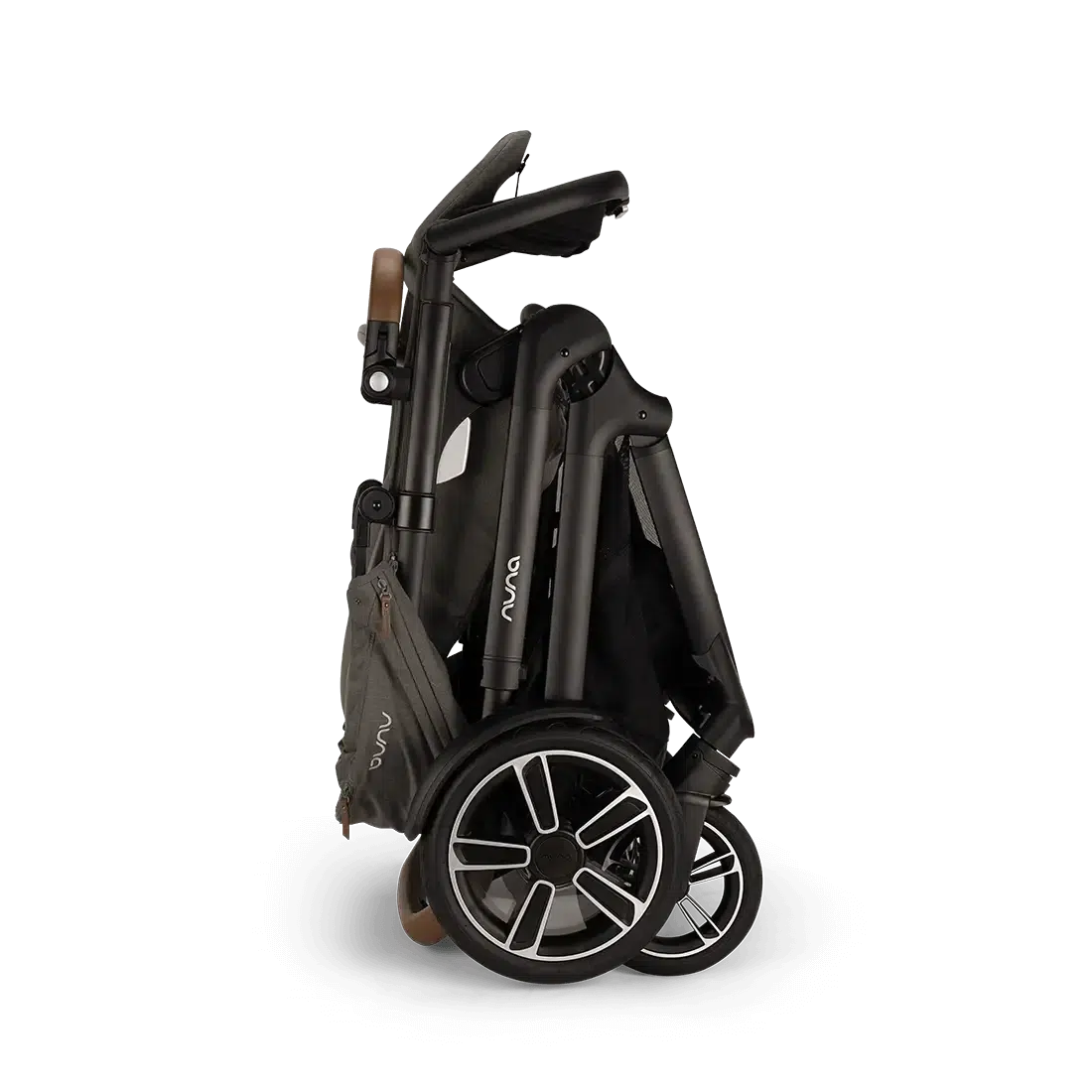 Nuna Demi Next Stroller with Rider Board in Granite - Lightweight Travel System for Toddlers & Newborns - Perfect for City Walks, Shopping & Family Outings