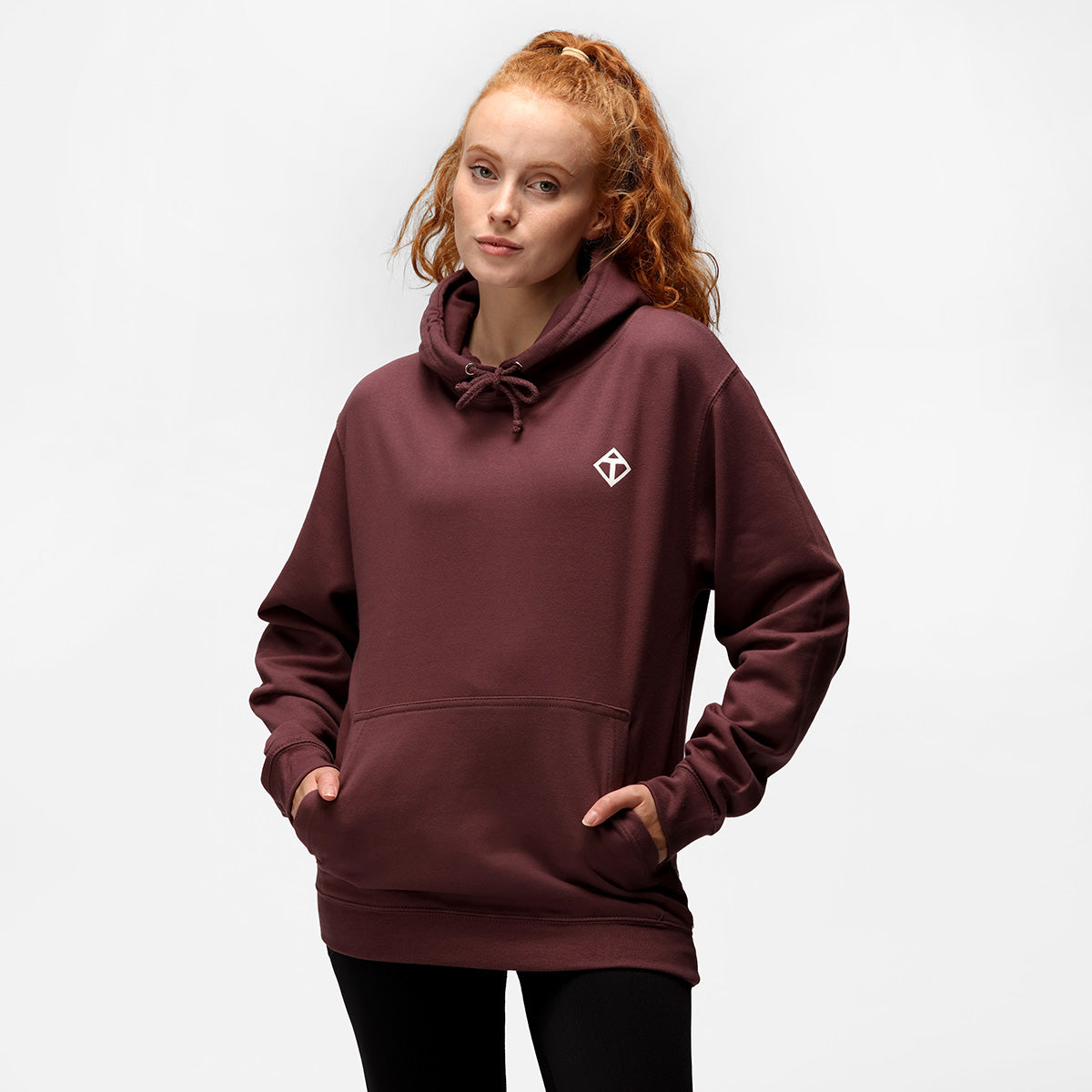 Wild Mulberry Diamond Hoodie - Stylish & Comfortable Women's Pullover Sweatshirt for Casual Wear, Gym, and Outdoor Activities
