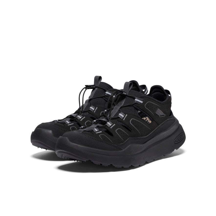 Men's WK450 Comfortable Walking Sandals - Black/Black | Lightweight & Supportive for Hiking, Travel & Outdoor Activities