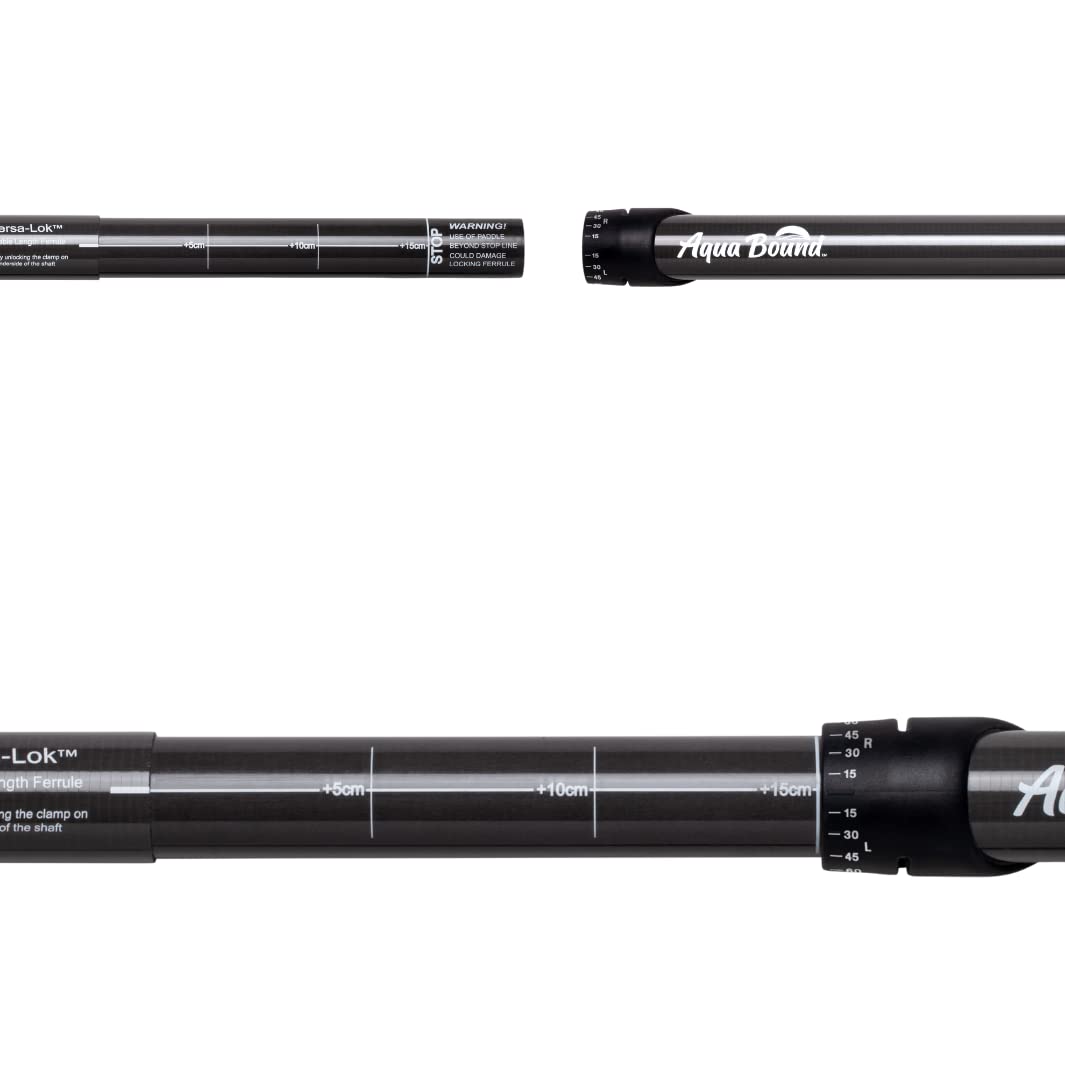 AQUA BOUND Stingray Carbon Black Kayak Paddle - CR Blade with Posi-Lok Carbon Shaft | Lightweight & Durable for Kayaking, Canoeing & Stand-Up Paddleboarding