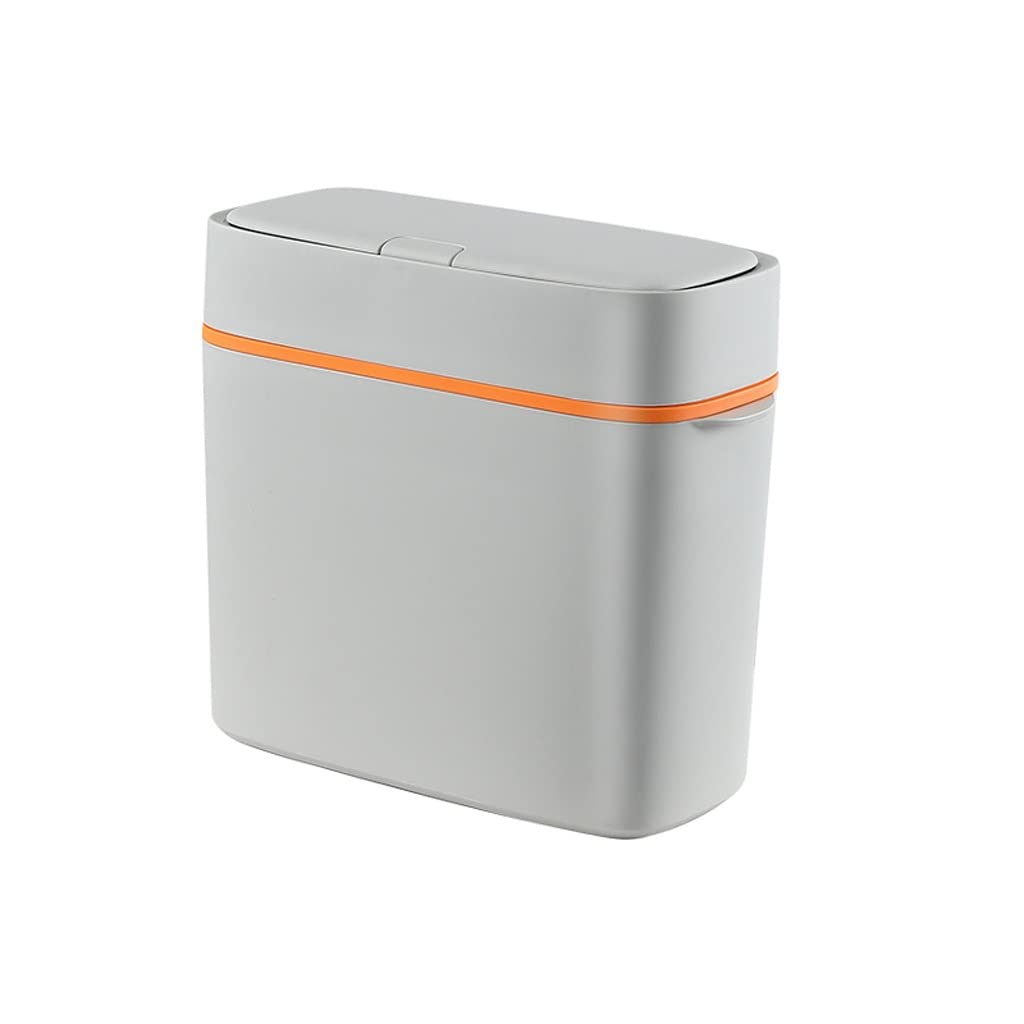 Premium Press-Type Trash Can with Lid - 12L Large Capacity Kitchen & Office Garbage Bin, Odor-Controlling Plastic Waste Basket for Home, Living Room & Bathroom (Black) - Ideal for Waste Disposal & Recycling Organization