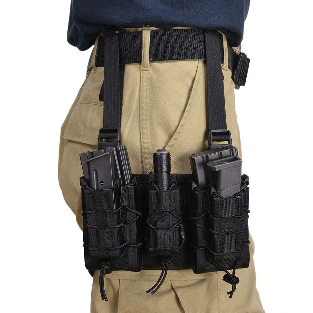 High Speed Gear Rifle Leg Rig - Tactical Magazine Storage Pouch | Made in USA | Perfect for Shooting Range, Hunting & Airsoft