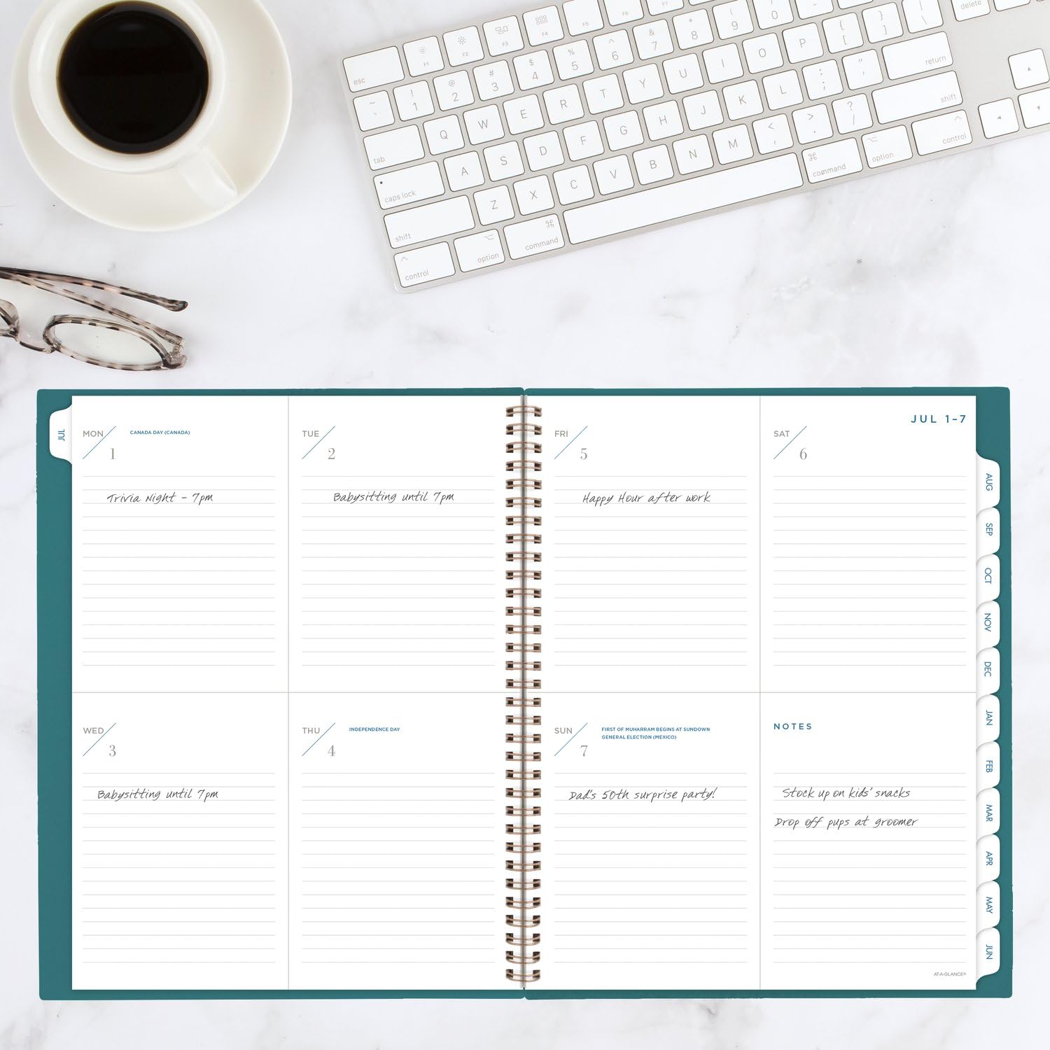 AT-A-GLANCE 2024-2025 Academic Planner - Weekly & Monthly Large 8.5