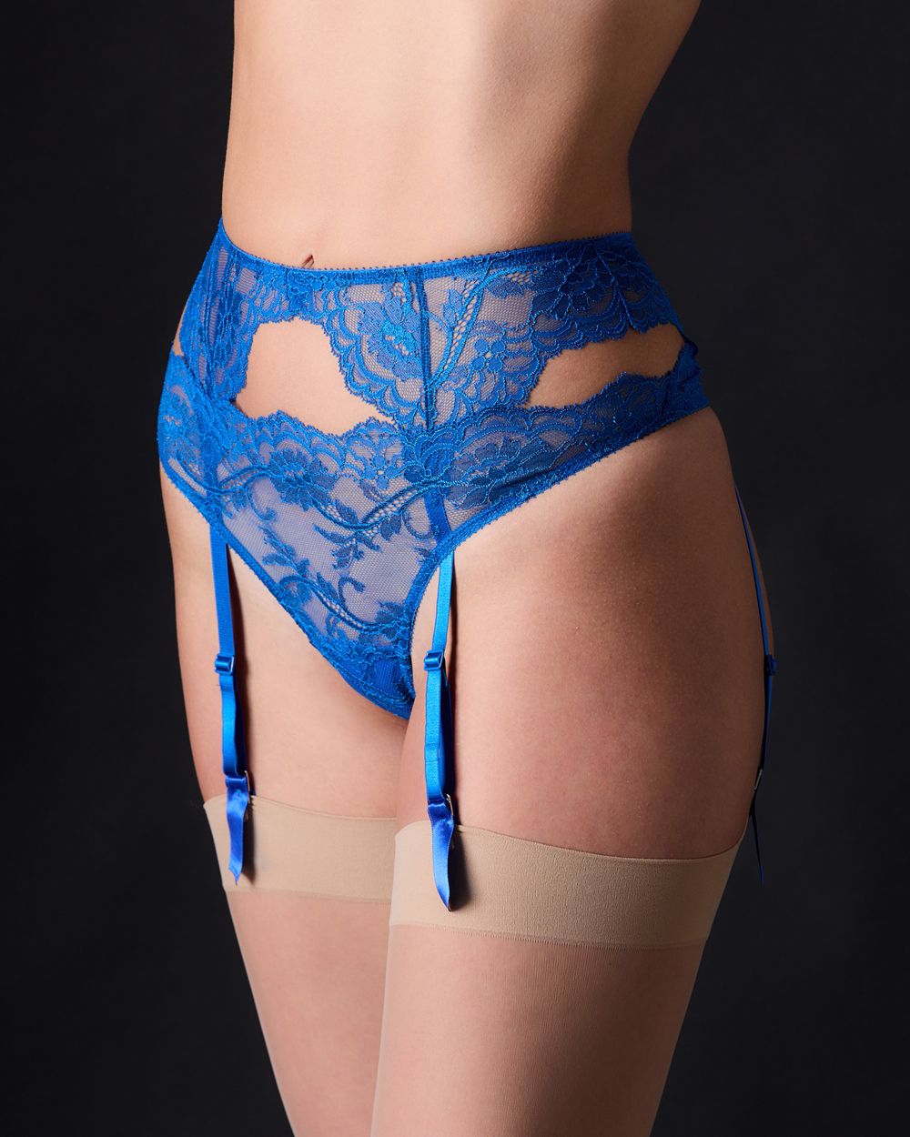Sexy Anais Suspender Belt for Women - Lace Garter Belt with Adjustable Straps & Thigh Bands - Perfect for Lingerie, Bridal, Boudoir & Role Play
