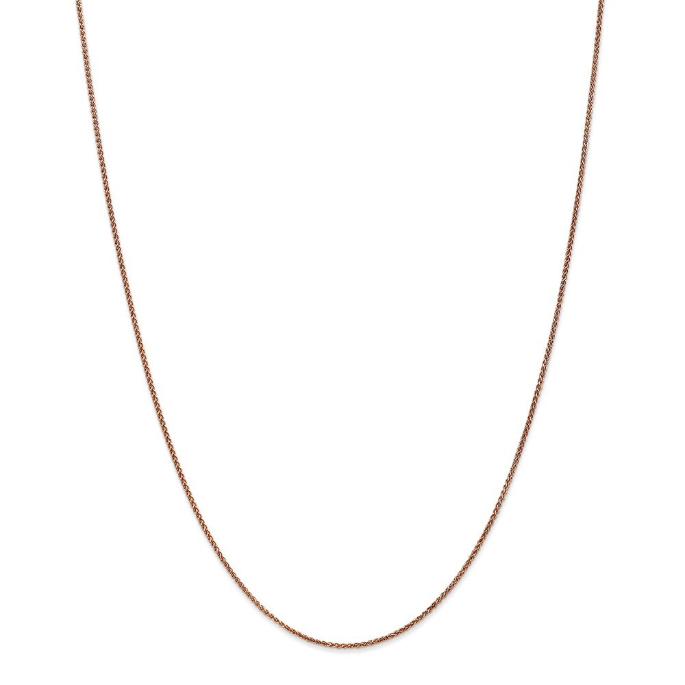 14K Rose Gold 1.2mm Spiga Chain Bracelet - Dainty Italian Cable Link Jewelry for Women, Perfect for Layering & Everyday Wear