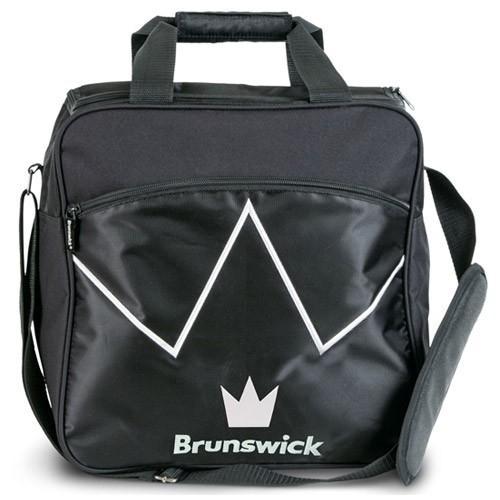 Brunswick Blitz Single Tote Black Bowling Bag - Lightweight & Durable Bowling Accessory for Men & Women - Perfect for League Play, Tournaments & Practice Sessions