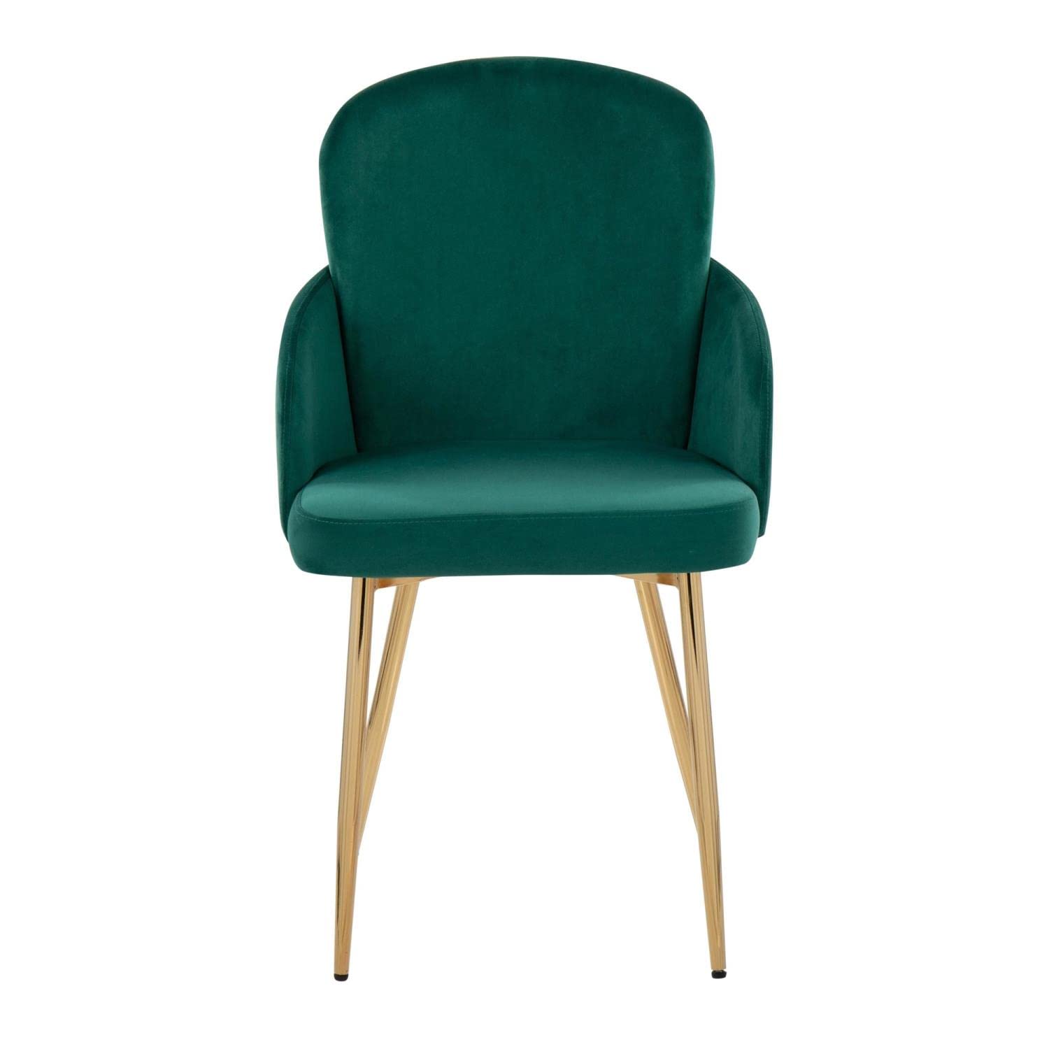 LumiSource Dahlia Upholstered Dining Chairs Set of 2 - Modern Kitchen Chairs for Dining Table - Perfect for Home, Restaurant, and Office Use