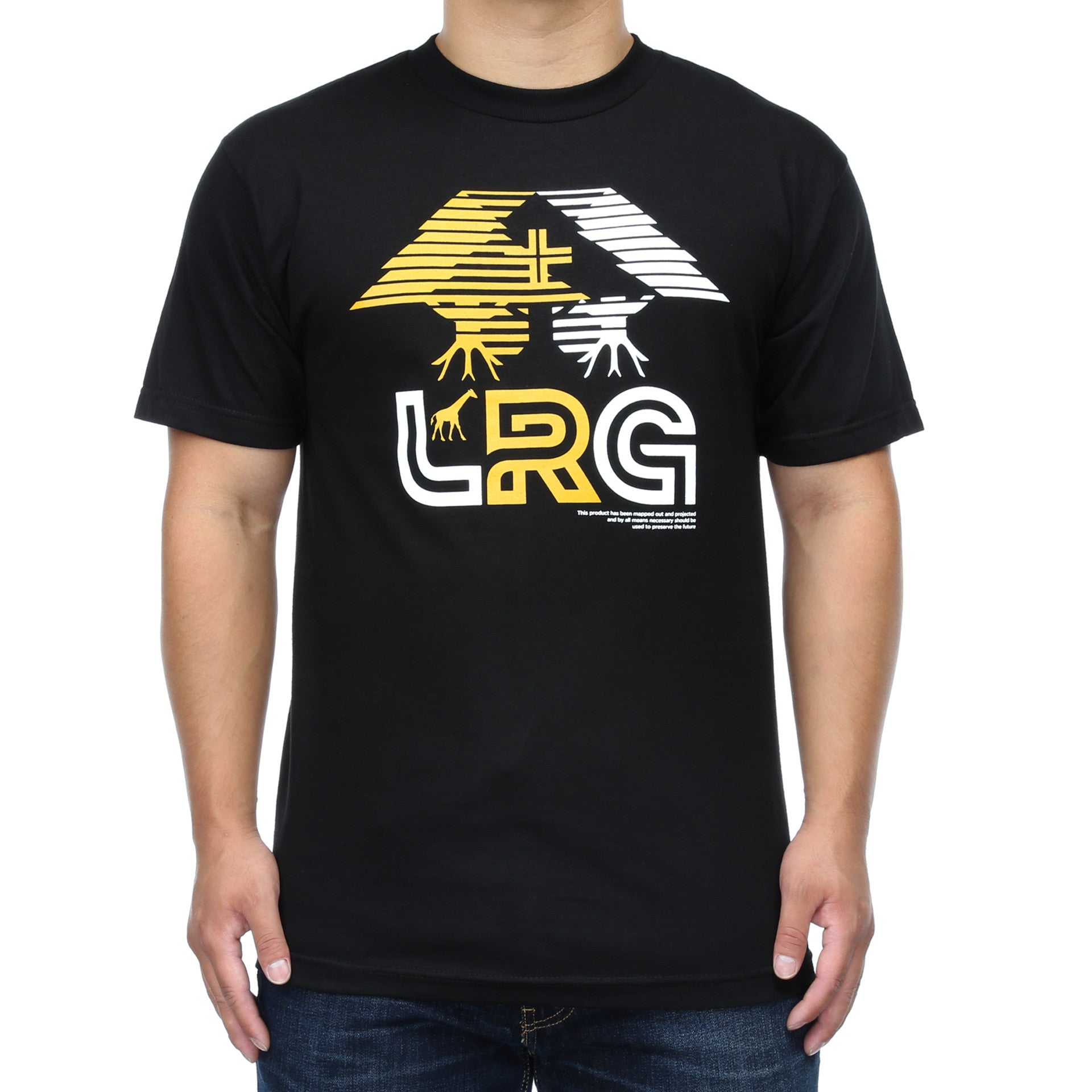 LRG Tree Graphic T-Shirt for Men - Soft Cotton Black Tee - Casual Streetwear for Everyday Wear & Urban Fashion