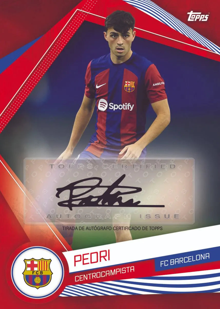 Official Topps FC Barcelona 23/24 Fan Set - Authentic Collectible Soccer Merchandise for Barcelona Supporters - Perfect for Gifts, Display, and Match Day Collections