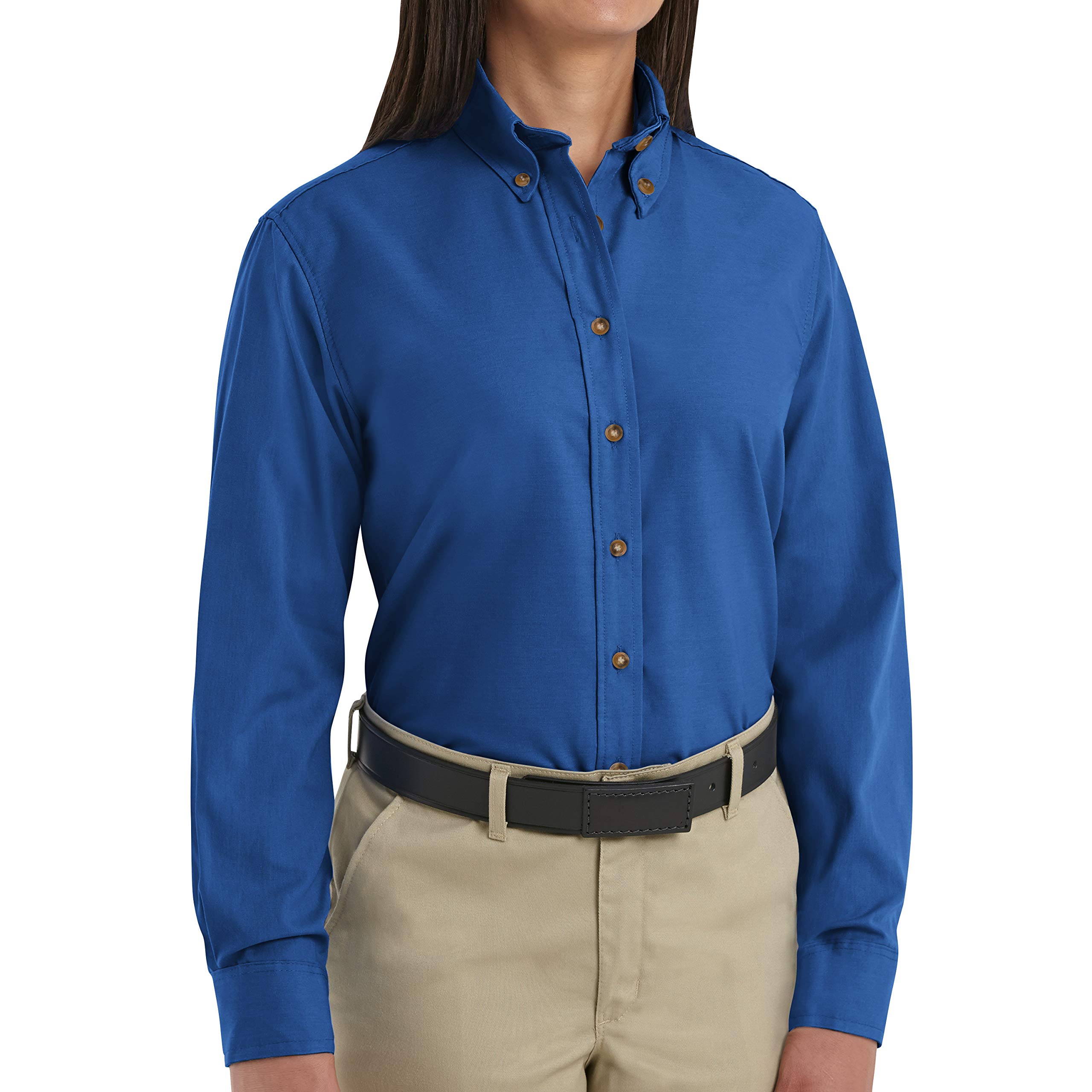 Red Kap Women's Poplin Dress Shirt - Comfortable & Professional Office Wear for Business & Formal Occasions