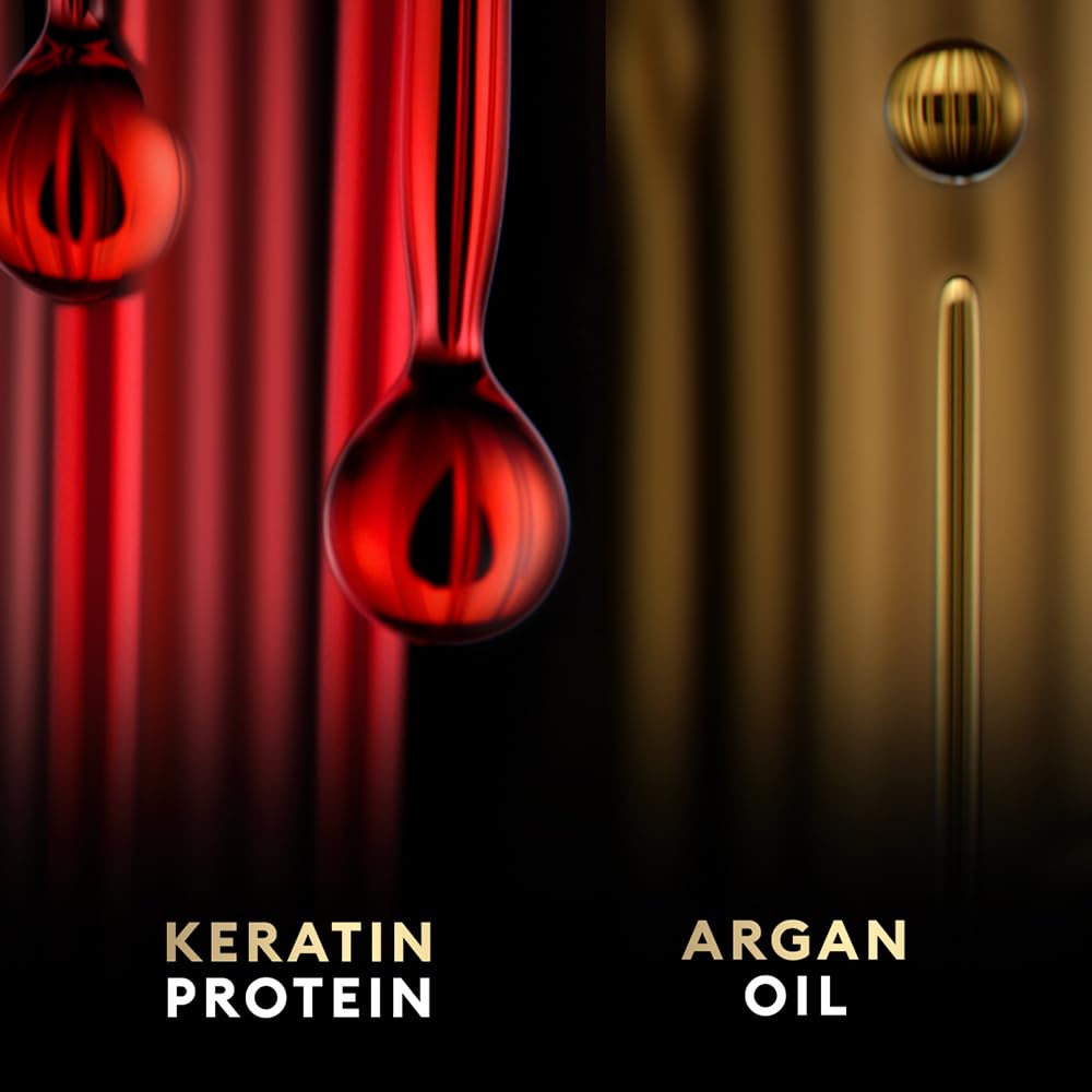 TRESemme Keratin Smooth Conditioner 335ml - Keratin & Moroccan Argan Oil Formula for Smoother, Shinier Hair - Frizz Control & Nourishment Lasts 72 Hours - Unisex Hair Care - Perfect for Daily Use, Salon-Quality Results at Home