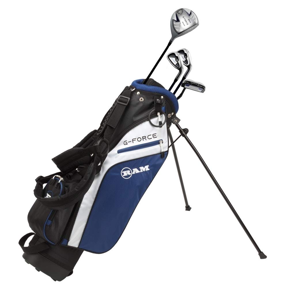 Ram Golf Junior G-Force Left-Handed Boys Golf Clubs Set with Bag - Perfect for Young Golfers Learning the Game