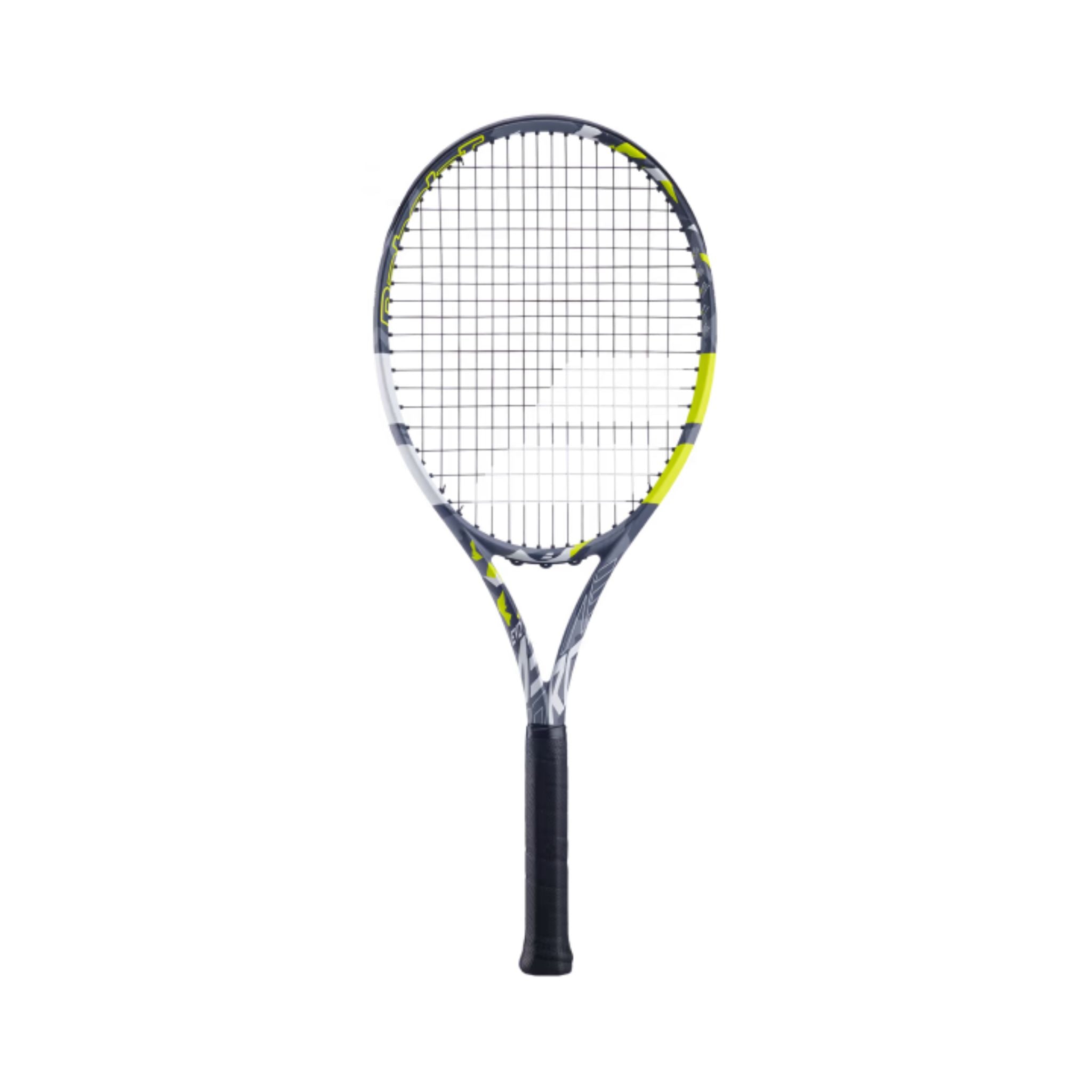 Babolat Evo Aero Unstrung Tennis Racquet [Grey/Yellow] | Lightweight Performance Racket for Competitive Play | Perfect for Tournaments & Practice Sessions