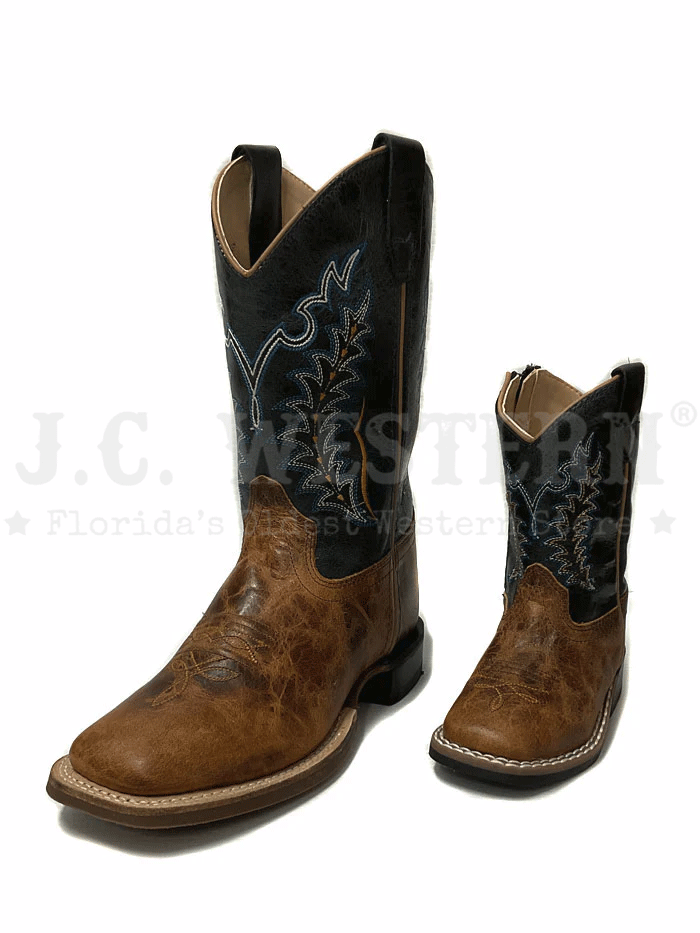 Vintage Old West 1960s Brown Leather Cowboy Boots for Kids - Perfect for Western Costumes, Rodeo Events & Country Dance Parties