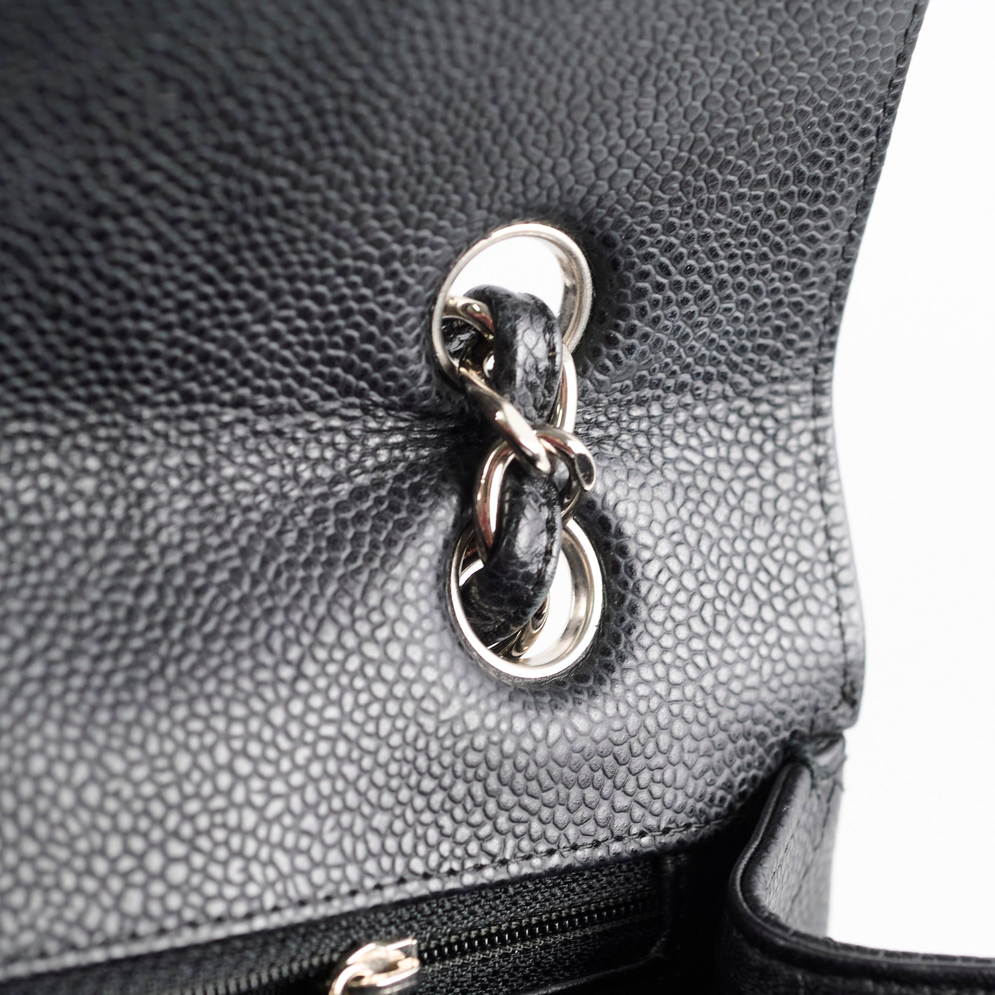 Chanel Maxi Single Flap Bag in Black Caviar Leather with Silver Hardware - Luxury Designer Handbag for Women, Perfect for Evening Events & Special Occasions
