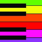 Rainbow Piano Key