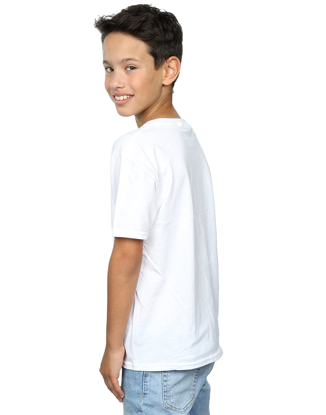 Disney Mickey Mouse Classic Kick T-Shirt for Boys 5-6 Years - White Cotton Short Sleeve Tee | Perfect for Playdates, Birthday Parties & Disney Theme Outfits
