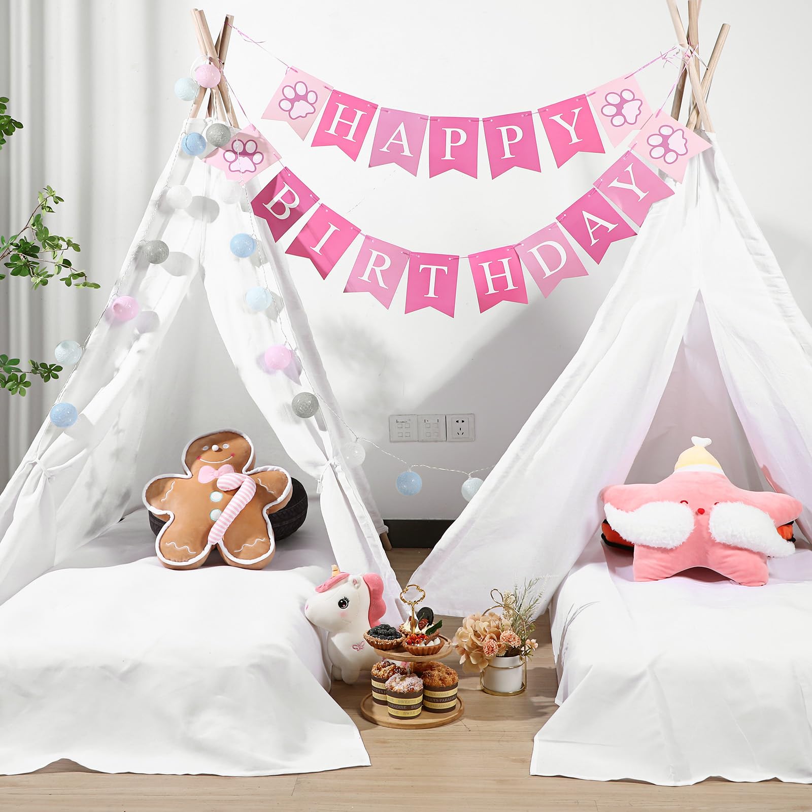 **Syhood 6-Pack Kids Inflatable Teepee Tent Set with Flocked Air Mattress, Foldable Play Tents & White Sheets – Indoor & Outdoor Camping, Birthday Gifts for Boys & Girls – Perfect for Sleepovers, Backyard Adventures & Playtime Fun**