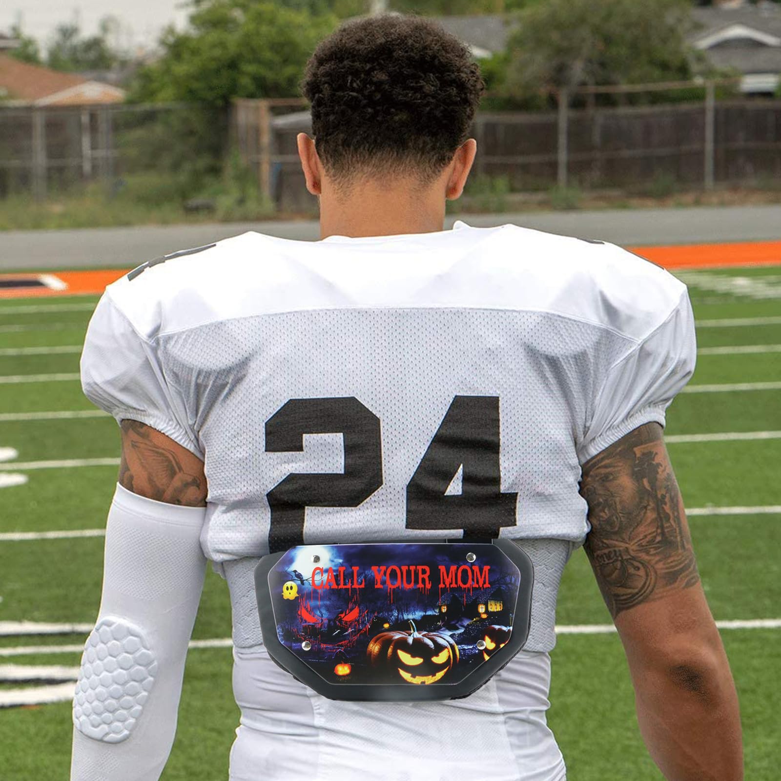 Runxrocy Football Back Plate - Adult Protective Pads for Football Players - Rear Impact Protection Gear - Perfect for Training, Games & Contact Sports Safety
