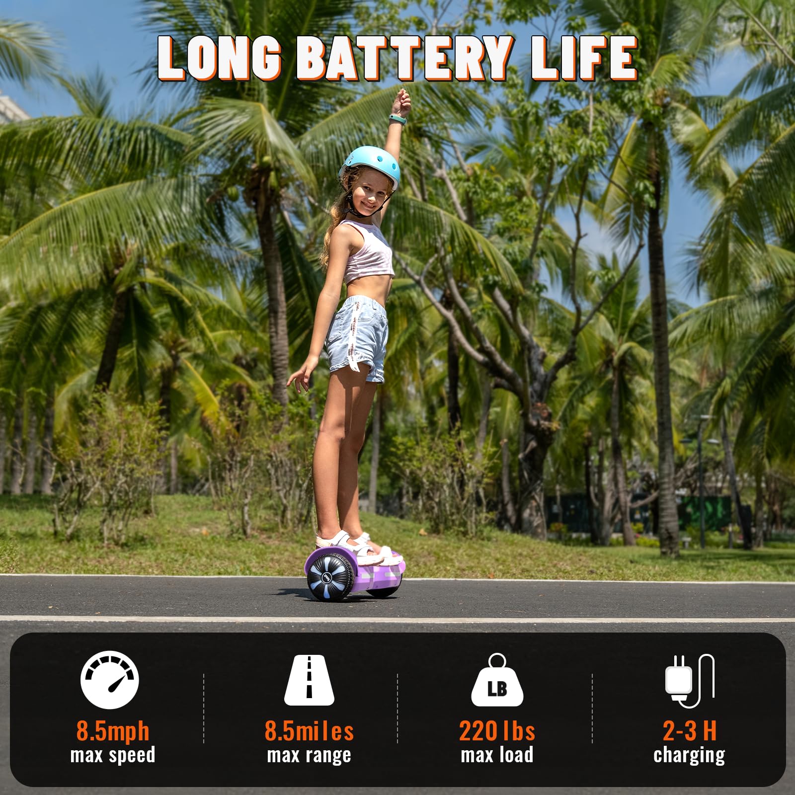 Electric Scooter with Bluetooth Speakers & LED Light-Up Wheels - APP Controlled, Dual 250W Motors, 8.5 mph Max Speed & 8.5 Miles Range - Perfect Gift for Kids, Teens & Adults - Ideal for Commuting, Campus Travel & Urban Adventures