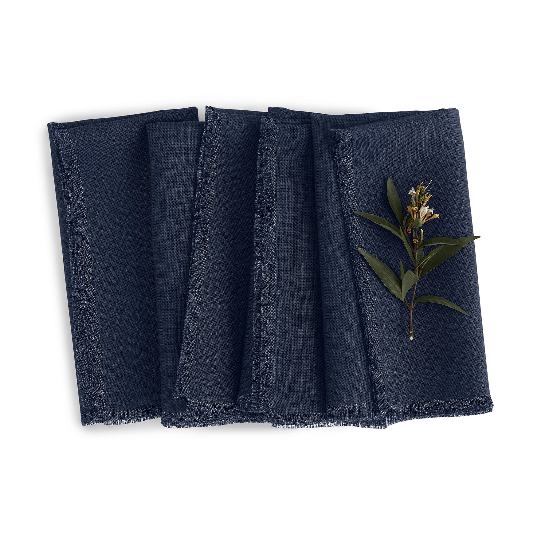 Elegant Fringe Napkins Set of 4 - Premium Cotton Decorative Table Linens for Dinner Parties, Weddings & Home Decor