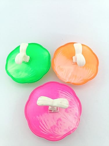 Premium Round Plastic Hair Washing Comb & Scalp Massager - Gentle Shower Brush for Men & Women (3-Pack, Multicolor) - Perfect for Relaxing Scalp Care & Hair Detangling in Bath or Shower