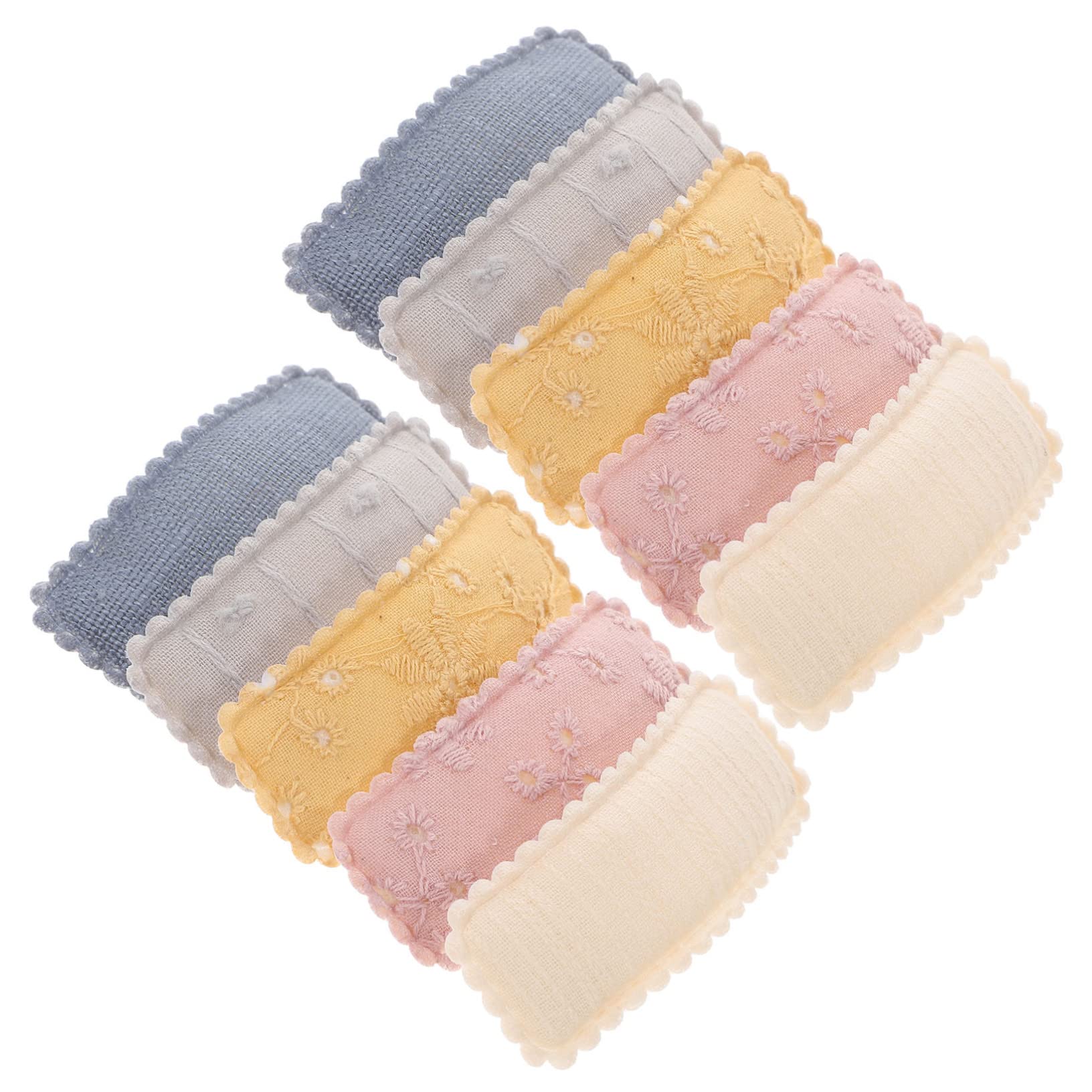 Minkissy 5 Sets Matte Hair Clips for Women & Girls - Durable Alloy & Fabric Snap Barrettes (5 Pairs x 5) - Perfect for School, Work, Parties and Everyday Hairstyling
