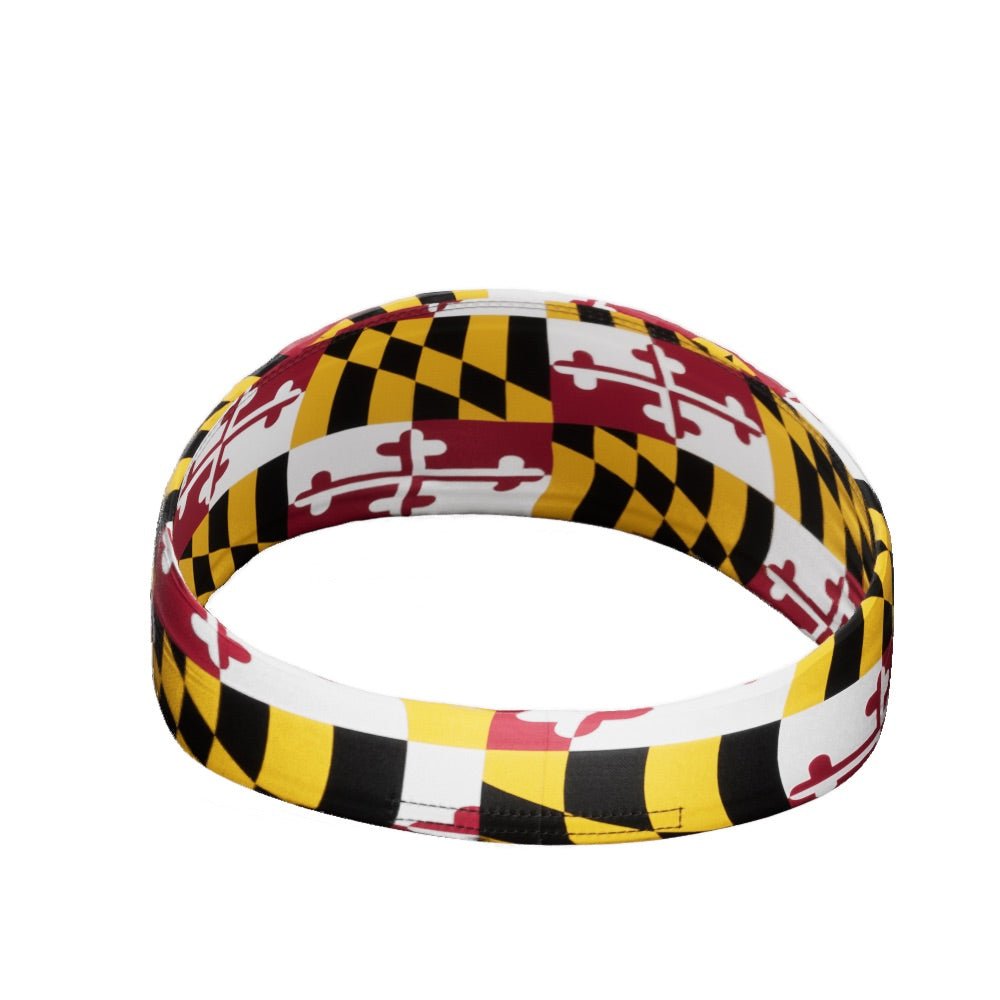 Maryland State Flag Headband - Patriotic Hair Accessory for Sports Games, Tailgating & 4th of July Celebrations