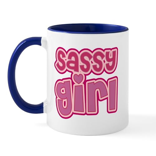 White/Navy Inside - Sassy Girl Mug