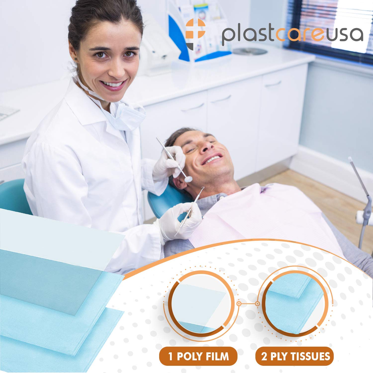 1000 Disposable Dental Bibs 13