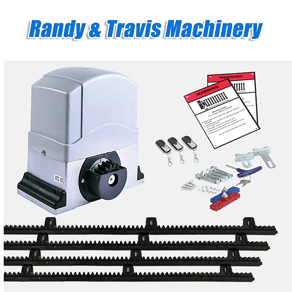 1200KG Heavy Duty Automatic Sliding Gate Opener with 4m Rail - Commercial & Residential Driveway Security System for Homes, Warehouses, and Industrial Properties