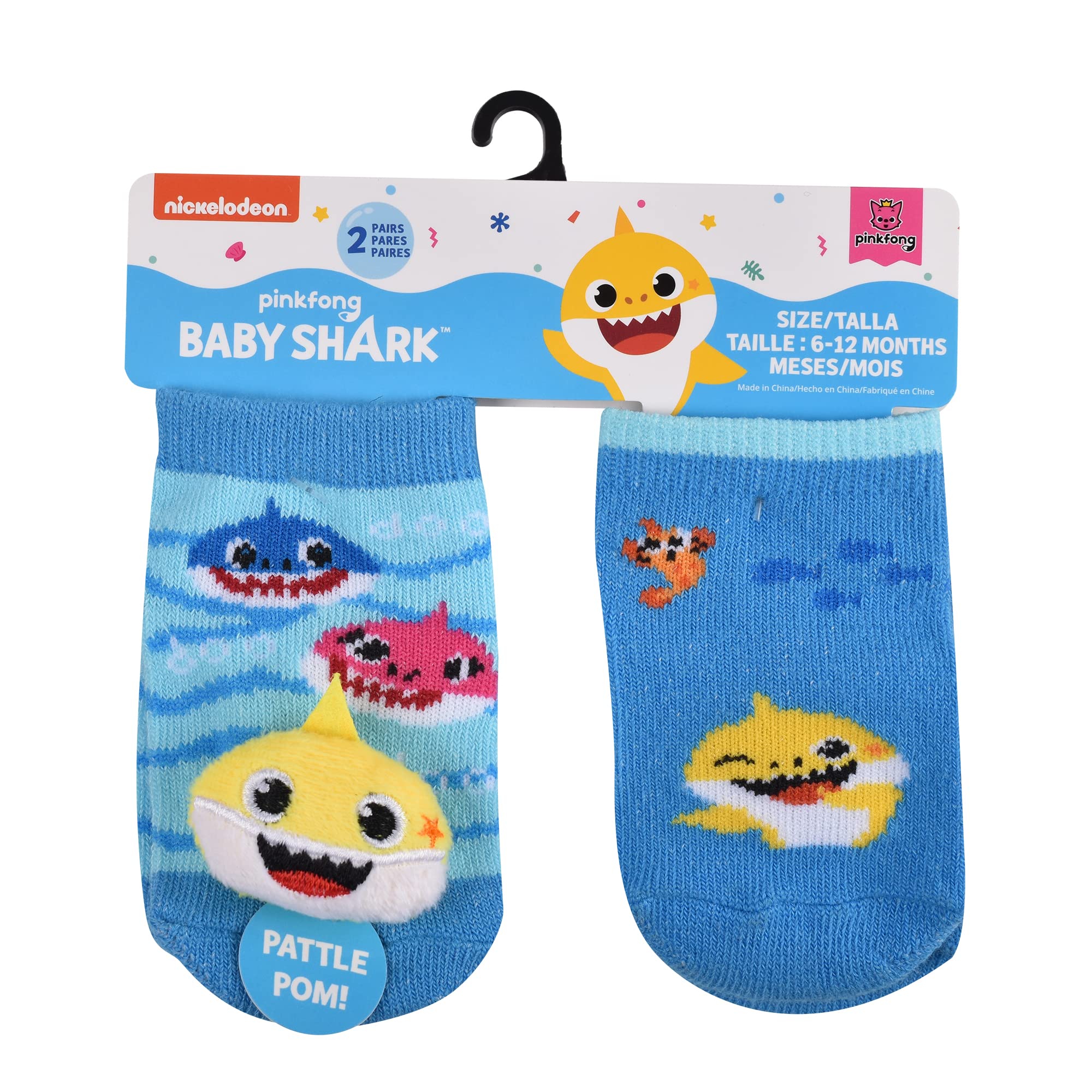 Baby Shark Baby Socks - Unisex Quarter Socks for Playtime & Comfort