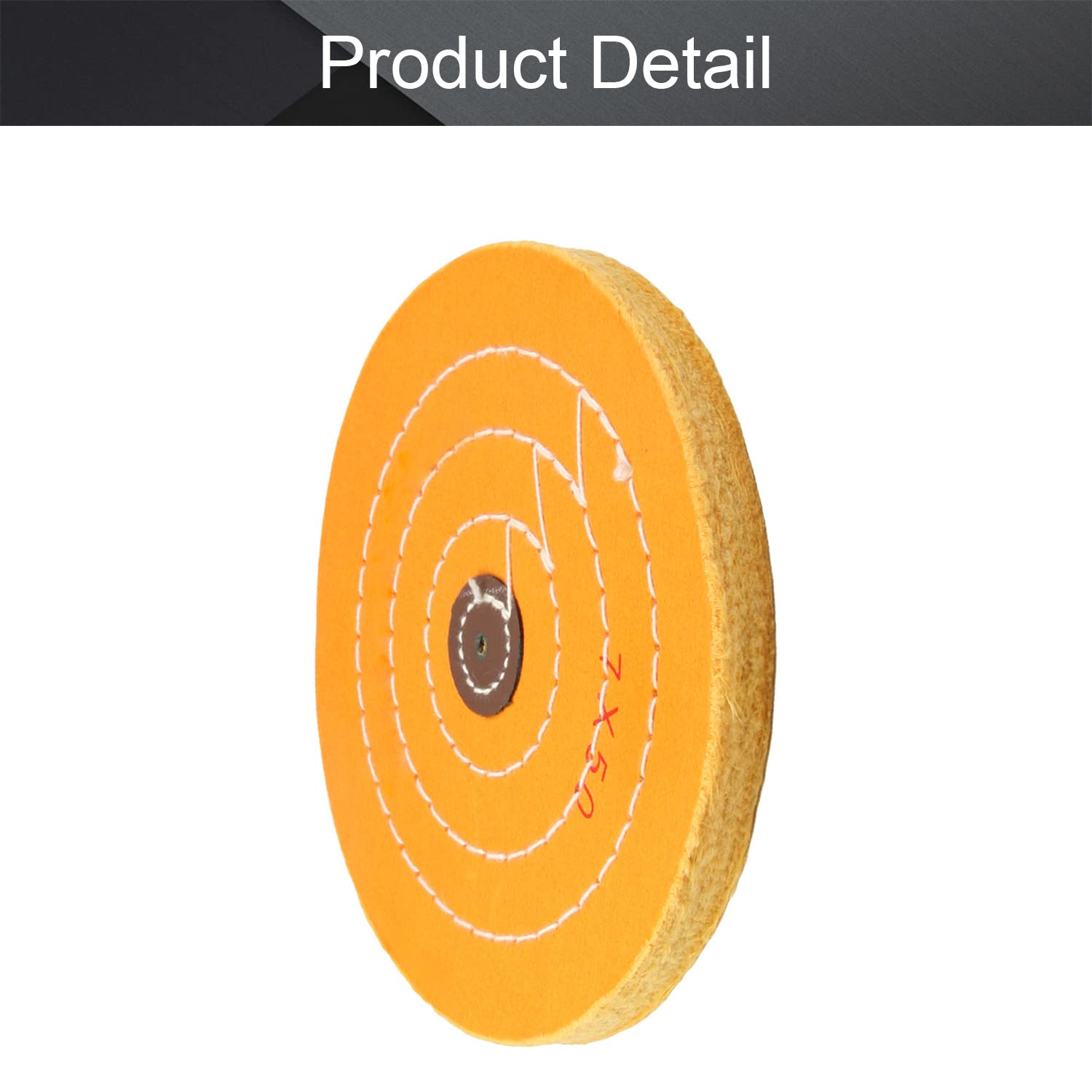 Utoolmart 7 Inch Cotton Buffing Wheel for Bench Grinder - 4mm Arbor Hole - 1 Piece - Perfect for Metal Polishing, Jewelry Making & Automotive Detailing