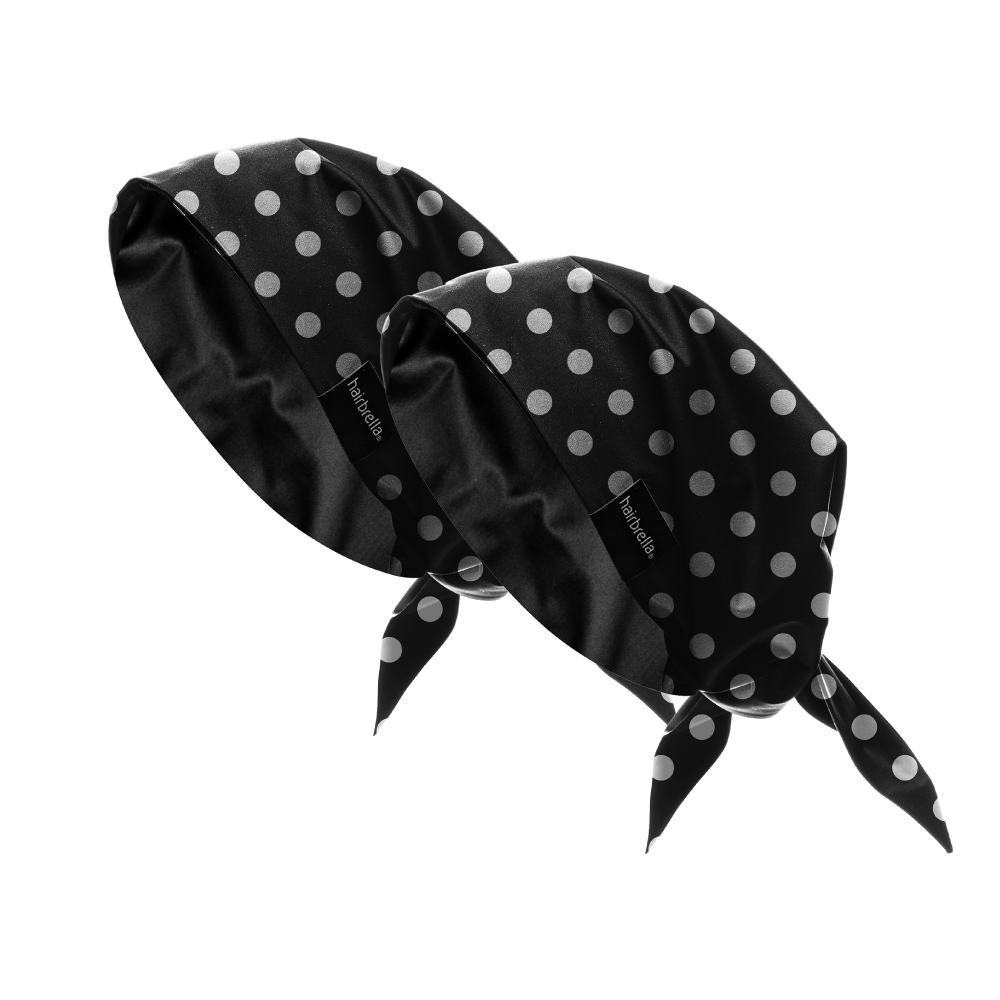 Hairbrella Satin Lined Bandana Bundle (2 Pack) - Soft Protective Head Wrap for Natural Hair, Curly Hair & Braids - Perfect for Workouts, Swimming & Outdoor Activities