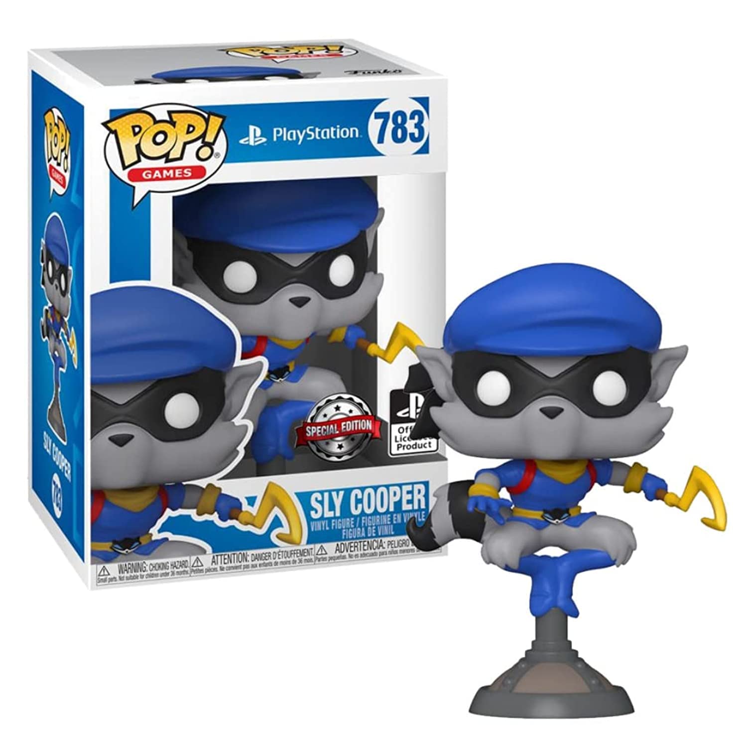 Funko Pop! PlayStation 783 Sly Cooper Exclusive Collectible Vinyl Figure - Perfect for Gaming Displays, Collector Shelves & Playstation Fan Gifts