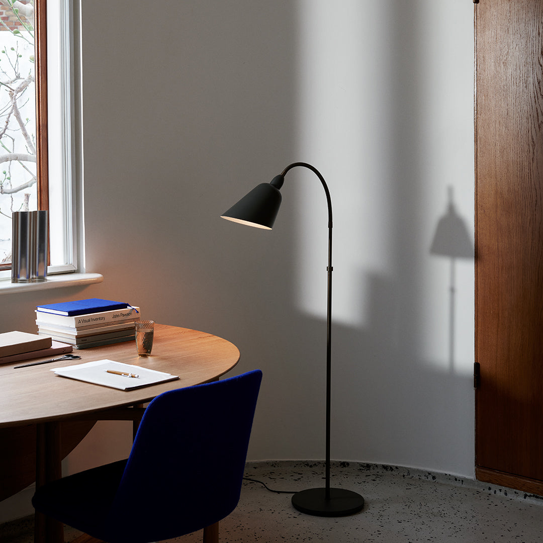 Bellevue AJ7 Modern Floor Lamp - Adjustable LED Standing Light for Living Room, Bedroom & Office - Dimmable Brightness & Energy Efficient